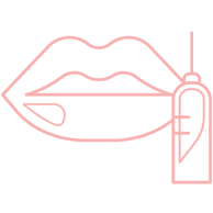 Icono de labios, simbolizando los procedimientos de aumento y mejora de labios que realiza la Dra. Grecia, reconocida cirujana plástica en Tijuana, Baja California.